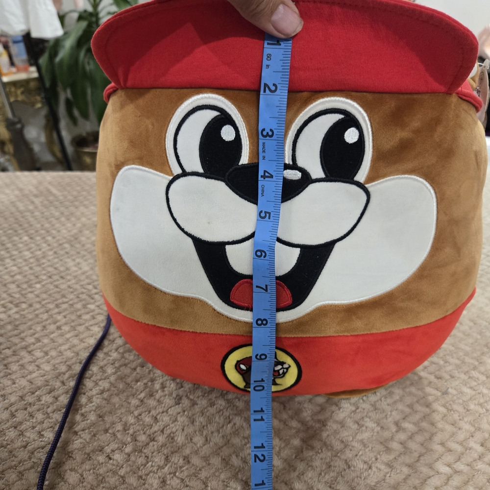 Buc-ee’s Beaver Plush Pillow Red Hat Travel Mascot Soft Toy Cute - Picture 9 of 9